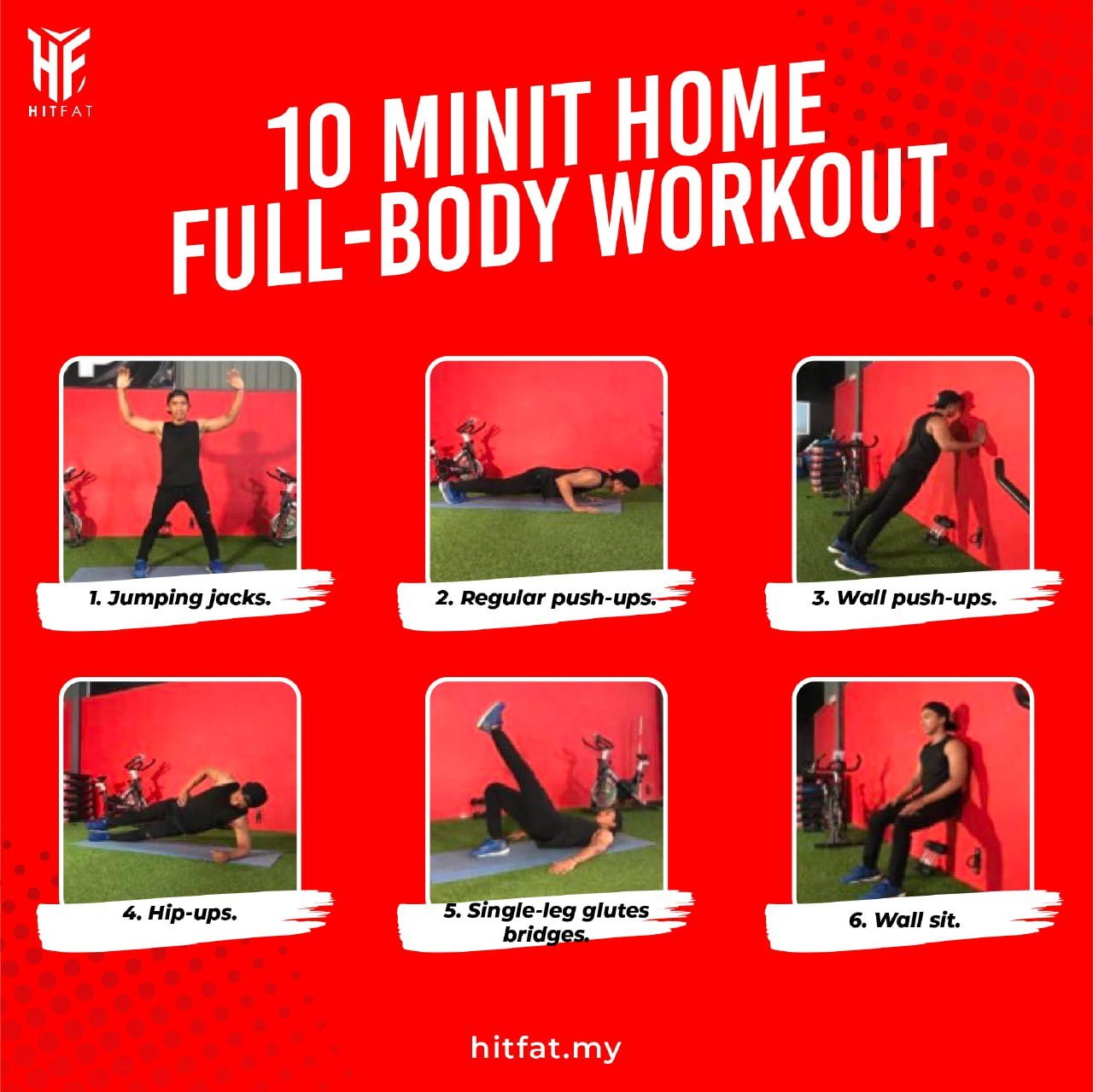 10 Minit Home Full-Body Workout