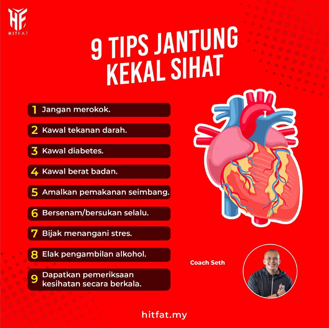 9 Tips Jantung Kekal Sihat
