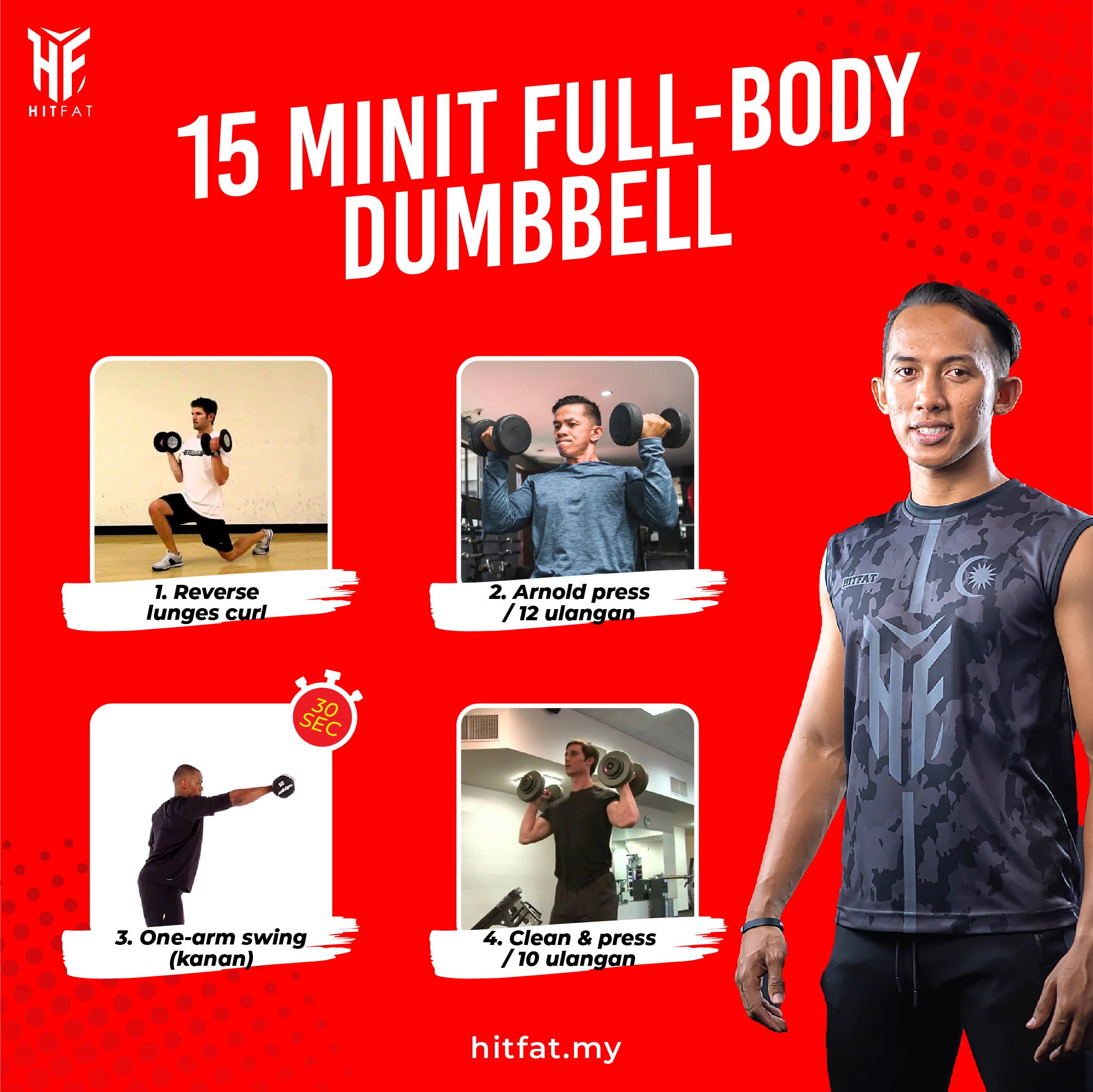 15 Minit Full-Body Dumbbell