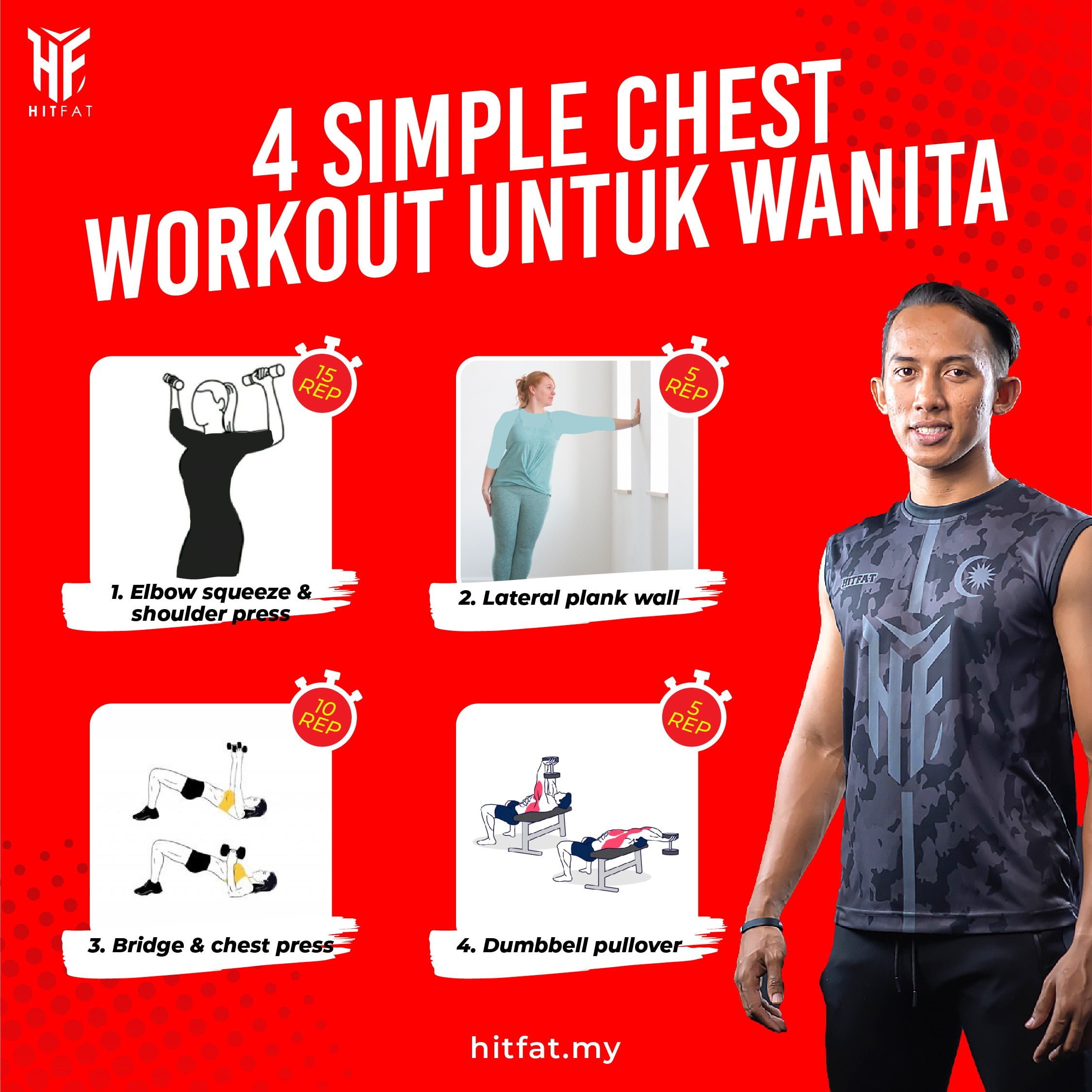 4 Simple Chest Workout Untuk Wanita